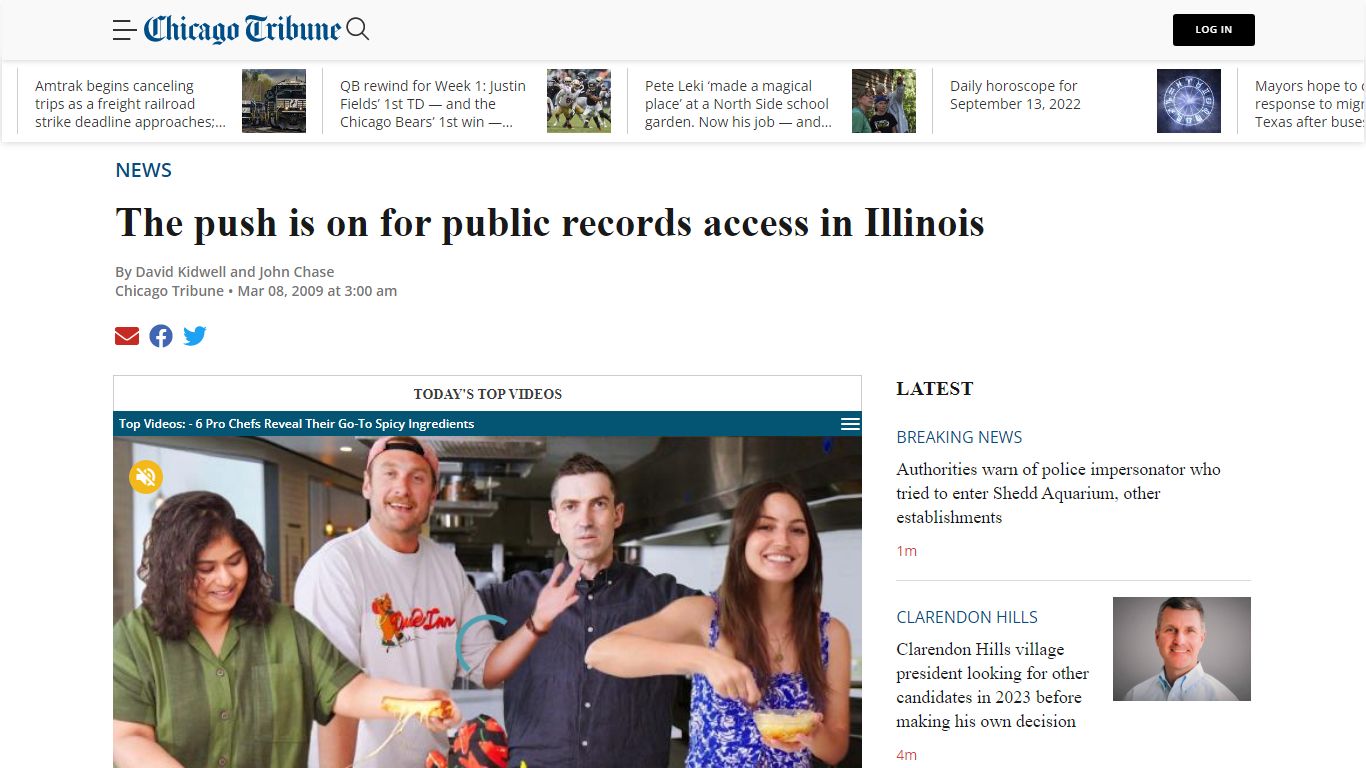 The push is on for public records access in Illinois – Chicago Tribune